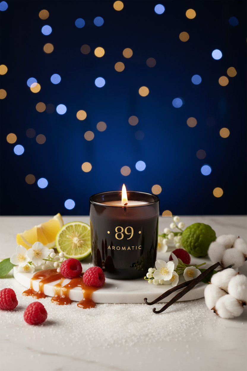 Candela Blue Nightingale Barattolo di Vetro